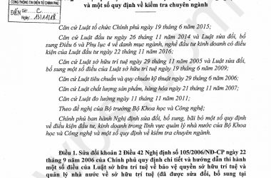 Nghị định sửa đổi, bổ sung, bãi bỏ một số quy định về điều kiện đầu tư kinh doanh trong lĩnh vực quả
